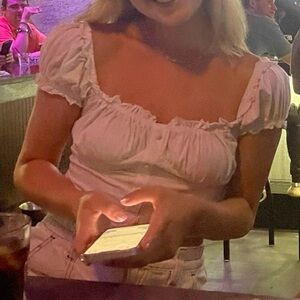 Princess Polly Cream Off-Shoulder Blouse